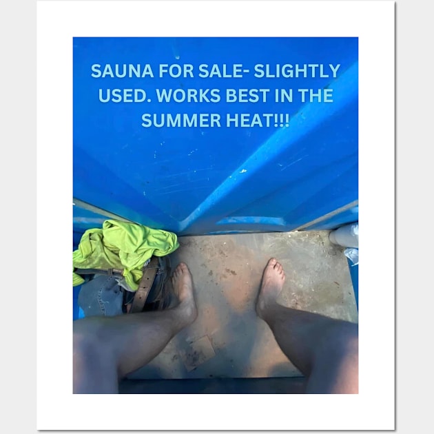 SAUNA FOR SALE Wall Art by NAKED PANDA DESIGNS